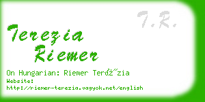 terezia riemer business card